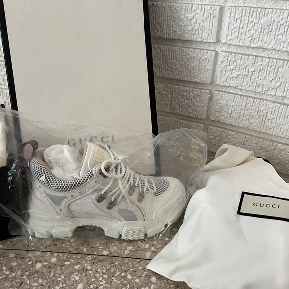 NIB AUTHENTIC GUCCI GLASHTREK SNEAKER - Picture 2 of 16